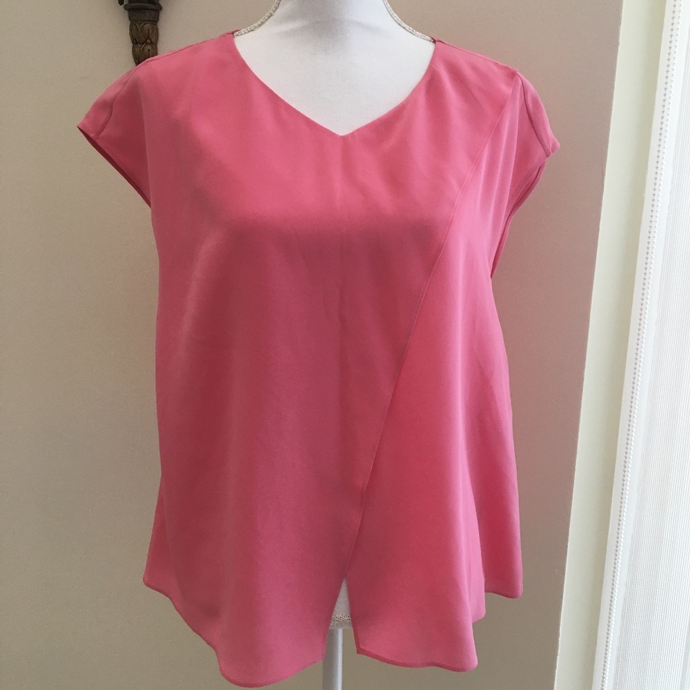 MANTU Sleeveless Pink Silk Blouse IT42 /US 6/S